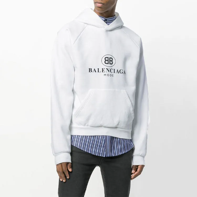 Balenciaga BB Mode Hoodie 'White' 508118TYK849000 sold by KicksCrew product image thumbnail 3