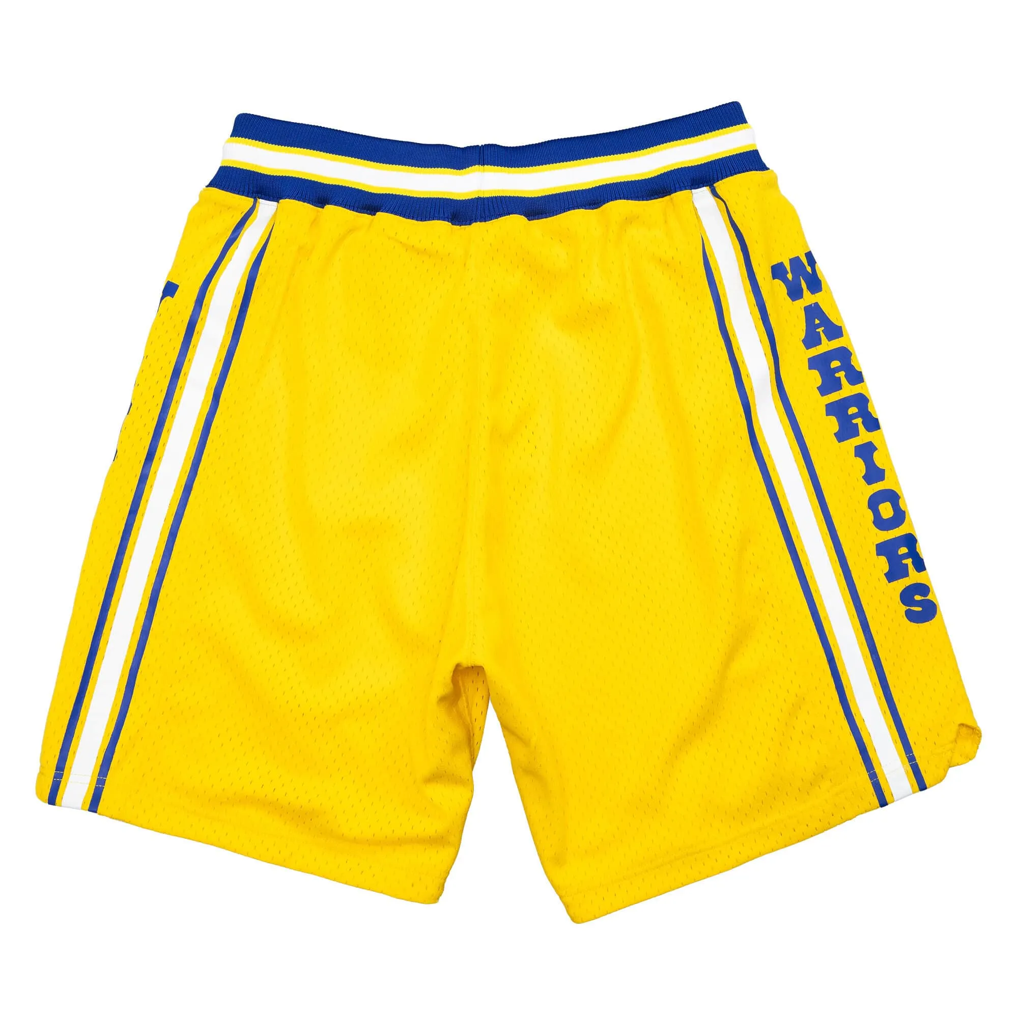 Mitchell & Ness NBA Authentic Shorts Golden State Warriors 1980-81 'Yellow Blue' ASHRSB19006-GSWYELL80 sold by KicksCrew product image thumbnail 2