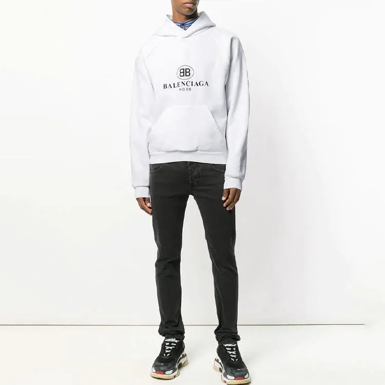 Balenciaga BB Mode Hoodie 'White' 508118TYK849000 sold by KicksCrew product image thumbnail 2