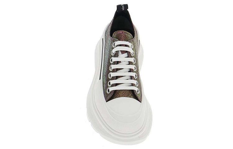 (WMNS) Alexander McQueen Tread Slick Lace-up Shoes 'Dark Brown Multi' 650780W4PB11311 sold by KicksCrew product image thumbnail 4