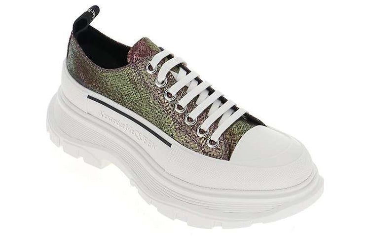 (WMNS) Alexander McQueen Tread Slick Lace-up Shoes 'Dark Brown Multi' 650780W4PB11311 sold by KicksCrew product image thumbnail 2