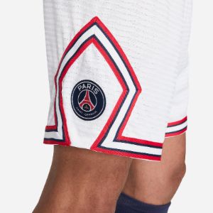 Air Jordan Paris-Saint Germain 21/22 Fourth Vapor Match Short 'White' DH7472-100 sold by KicksCrew