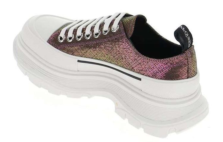 (WMNS) Alexander McQueen Tread Slick Lace-up Shoes 'Dark Brown Multi' 650780W4PB11311 sold by KicksCrew product image thumbnail 3