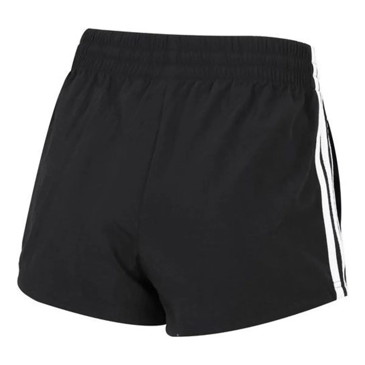 (WMNS) adidas Essentials 3-Stripes Woven Shorts Loose Fit 'Black White' HE9345 sold by KicksCrew product image thumbnail 2