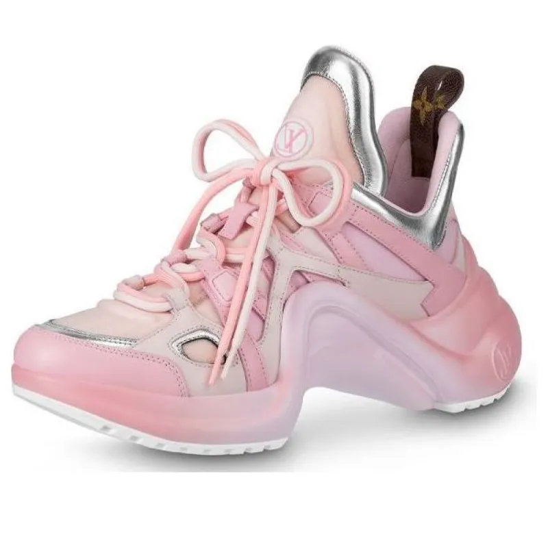 (WMNS) LOUIS VUITTON Archlight 1.0 Sneakers 'Pink Silver' 1AACLU sold by KicksCrew