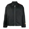 HERON PRESTON FW22 Security Uniform Tape Jacket 'Black' HMEA081F22FAB0011000 sold by KicksCrew