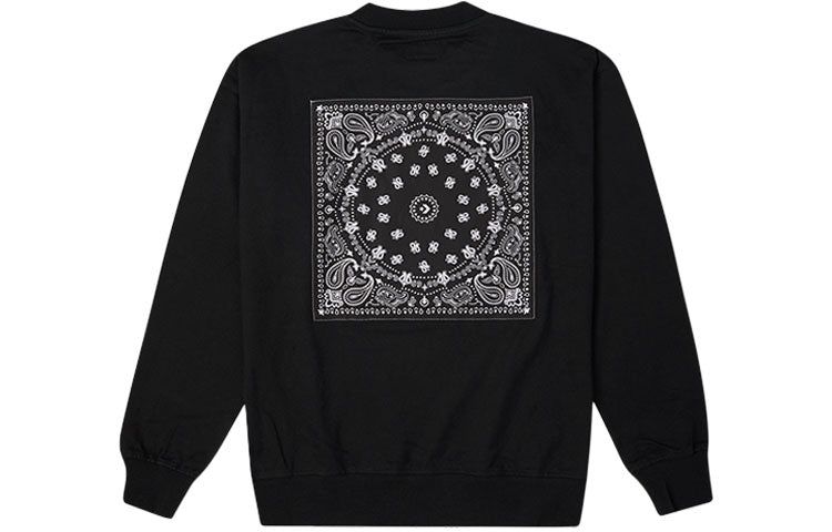 Converse Star Chevron Paisley Pattern Sweatshirt 'Black' 10023164-A02 sold by KicksCrew product image thumbnail 2