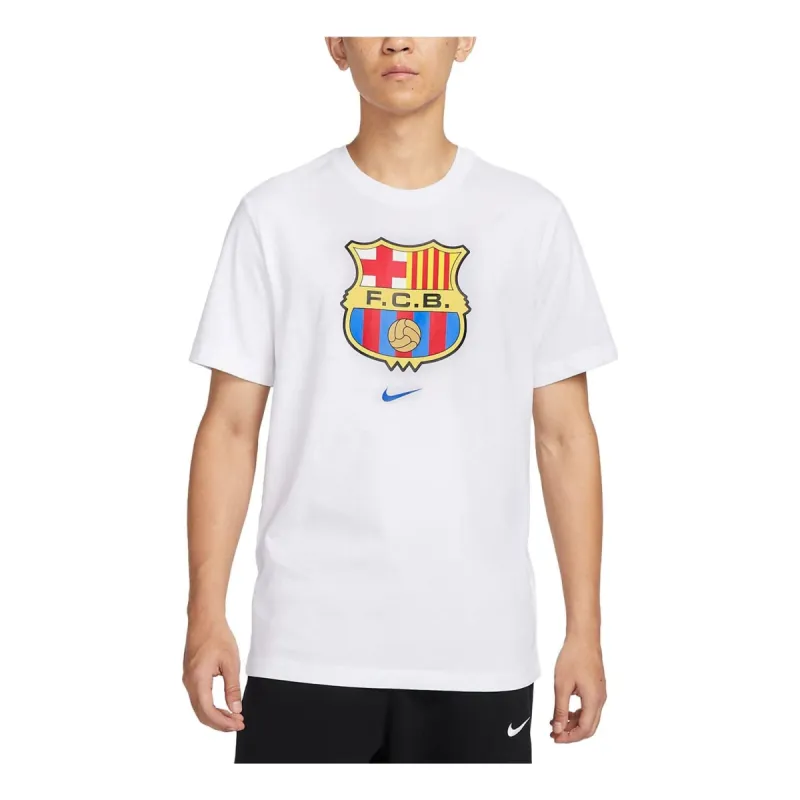Nike FC Barcelona 1978 Crest T-shirt 'White' FD3066-100 sold by KicksCrew