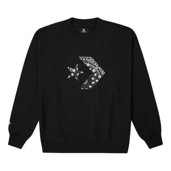 Converse Star Chevron Paisley Pattern Sweatshirt 'Black' 10023164-A02 sold by KicksCrew