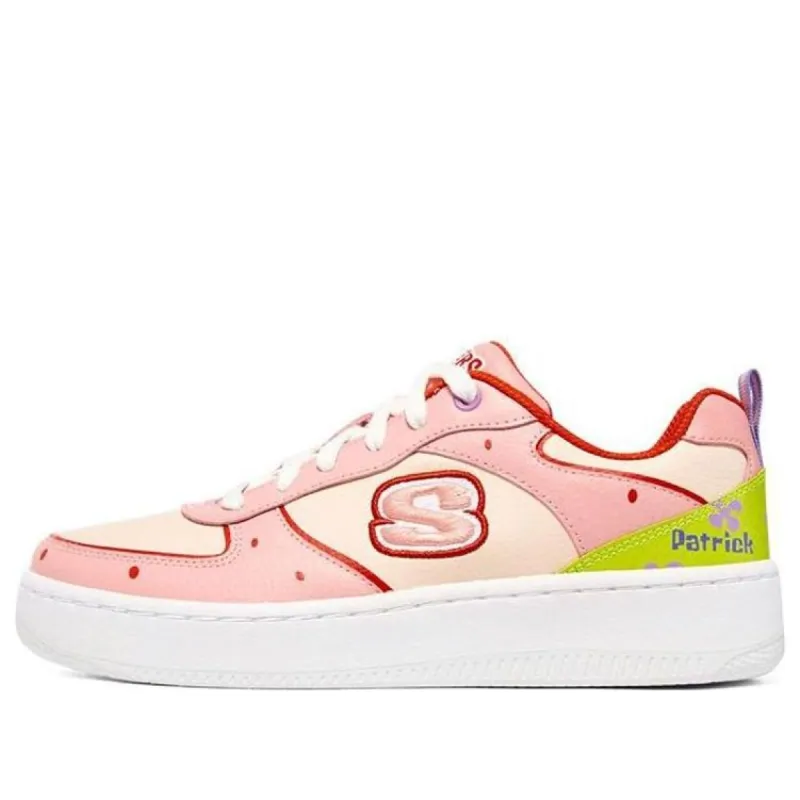 (WMNS) Skechers x Spongebob Sport Court 92 'Pink Green White' 896111-PNK sold by KicksCrew