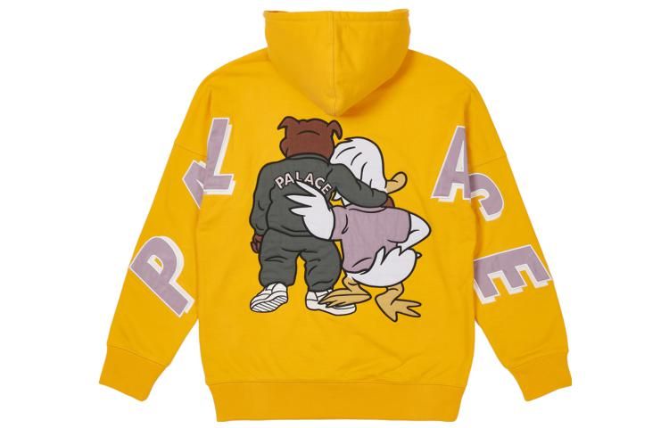 Palace SS22 Dog And Duck Drop Shoulder Hoodie 'Yellow' P22CS218 sold by KicksCrew product image thumbnail 2