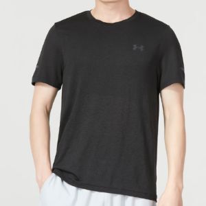 Under Armour Seamless Stride Short Sleeve 'Black' 1375692-001 sold by KicksCrew