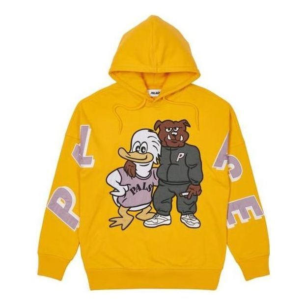 Palace SS22 Dog And Duck Drop Shoulder Hoodie 'Yellow' P22CS218 sold by KicksCrew