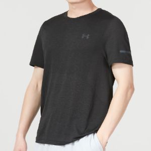 Under Armour Seamless Stride Short Sleeve 'Black' 1375692-001 sold by KicksCrew