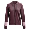 (WMNS) Under Armour Rival Terry Jacket 'Burgundy' 1370941-554 sold by KicksCrew