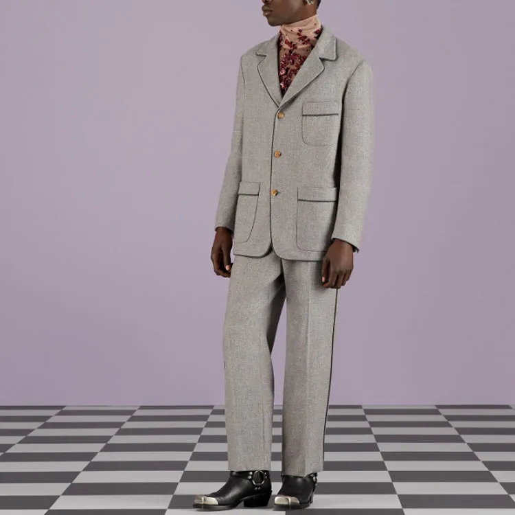 Gucci Light Cashmere Tailored Pant 'Pale Grey' 727451-ZALUD-1099 sold by KicksCrew product image thumbnail 4
