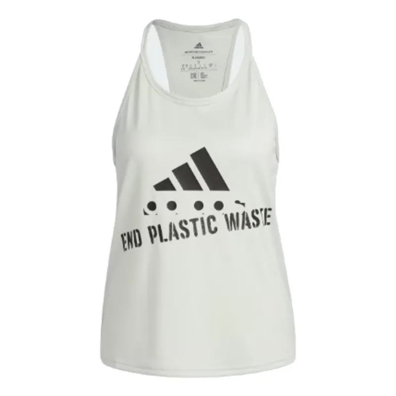 (WMNS) adidas Run Fast Running Graphic Tank Top 'Green Black' HA4290 sold by KicksCrew