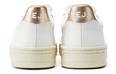 Veja V-10 Lace-Up Sneakers 'White Gold' VX022490 sold by KicksCrew