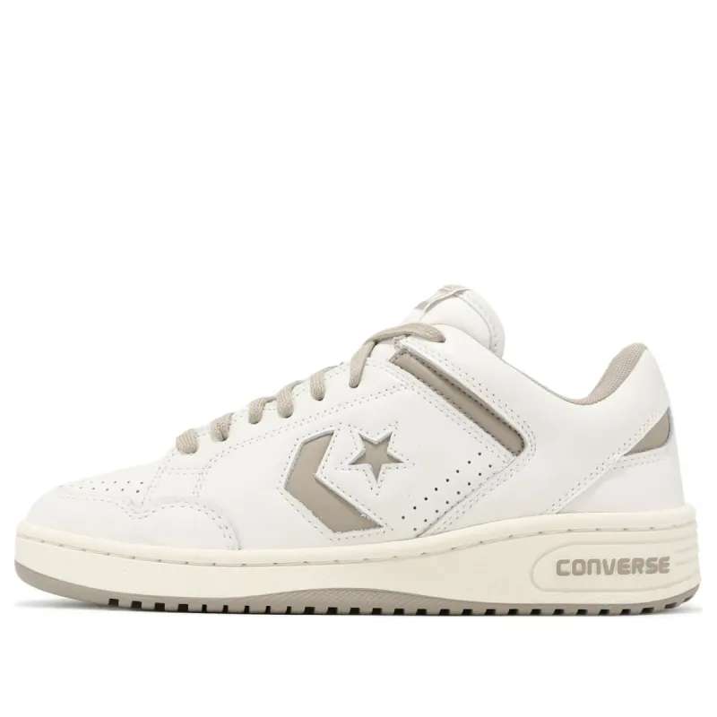 Converse Weapon 舒适百搭 防滑 低帮 板鞋 男女同款 白棕 A07240C sold by KicksCrew