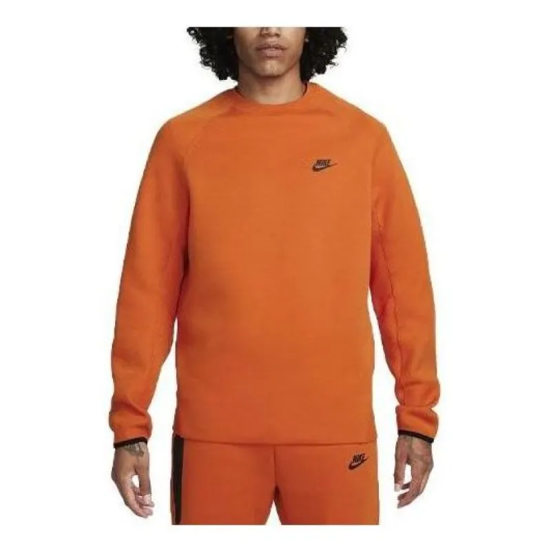 Nike Sportswear Tech Fleece Crewneck Sweatshirt 'Orange' FB7916-893 sold by KicksCrew