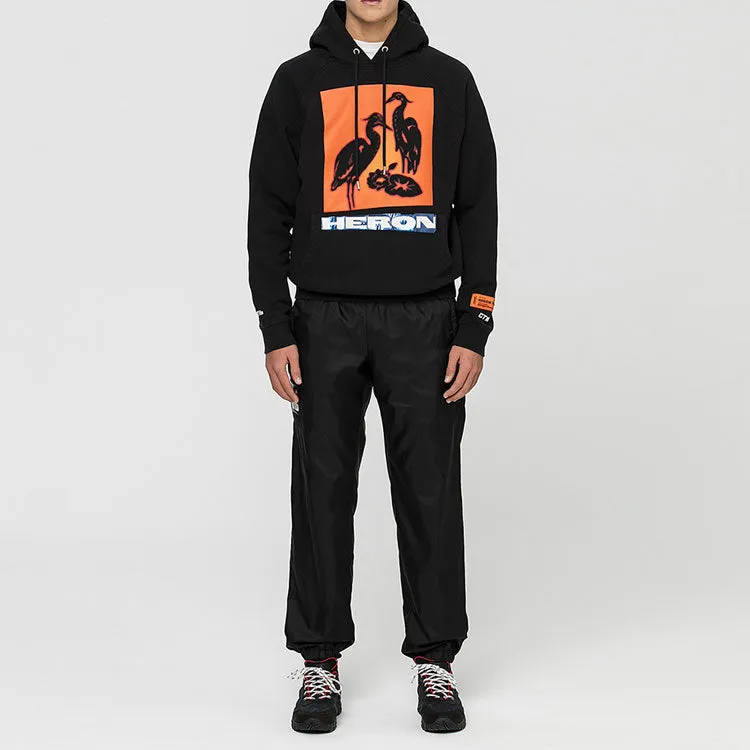 HERON PRESTON Heron Pop Over Hoodie 'Black Orange' HMBB001F198080030488 sold by KicksCrew product image thumbnail 3