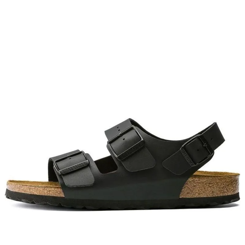 Birkenstock Milano Birko-Flor 'Dark Brown' 34791 sold by KicksCrew