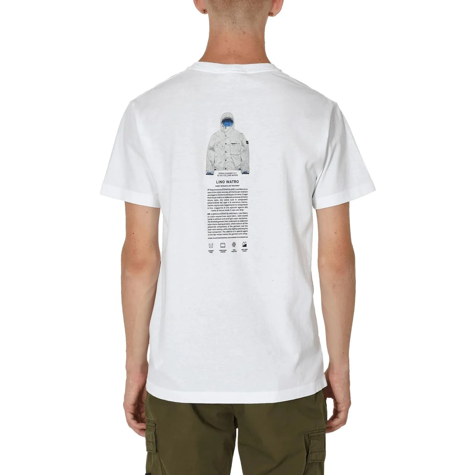 STONE ISLAND T-shirt 'White' 79152NS91-V0001 sold by KicksCrew product image thumbnail 2
