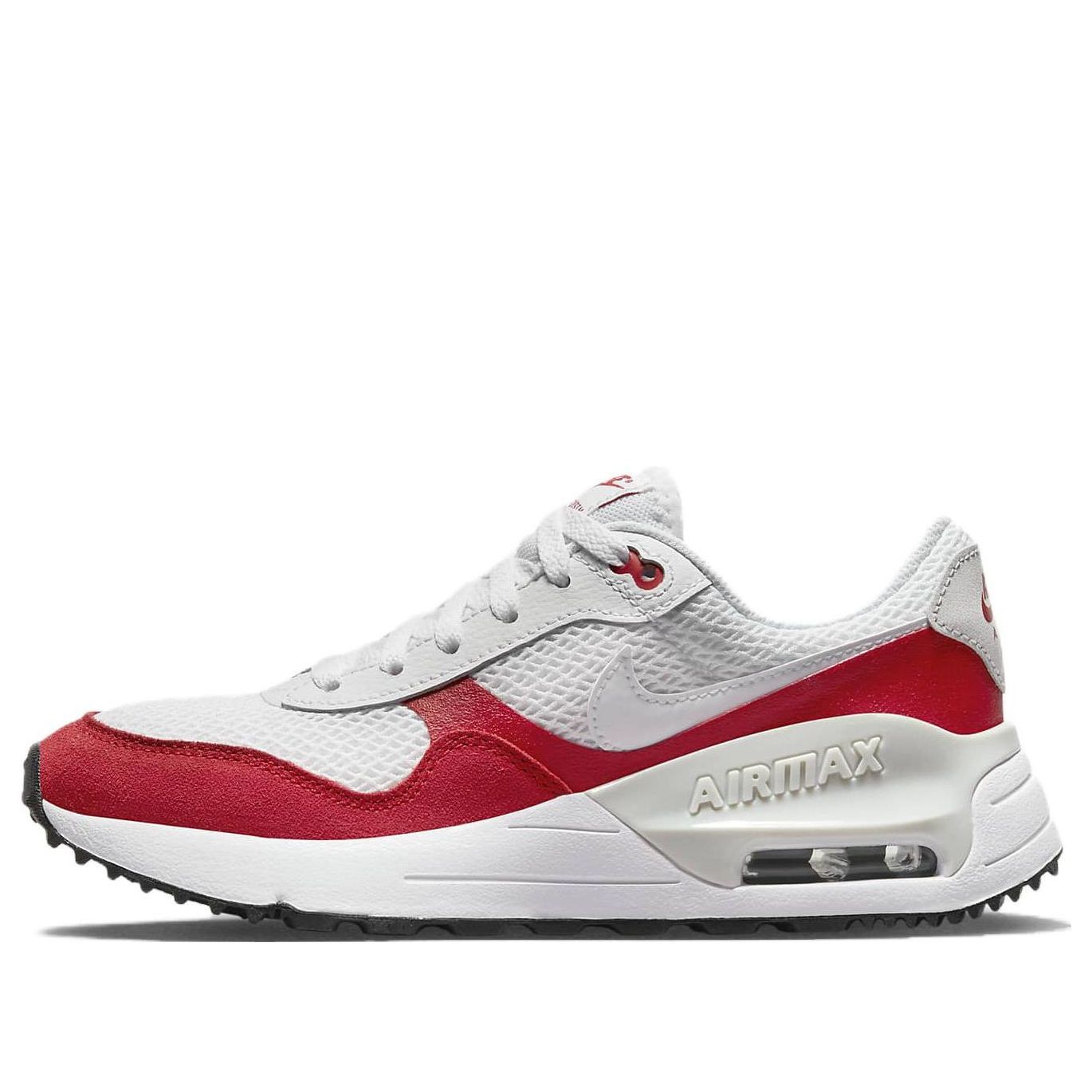 (GS) Nike Air Max SYSTM 'White University Red' DQ0284-108 sold by KicksCrew