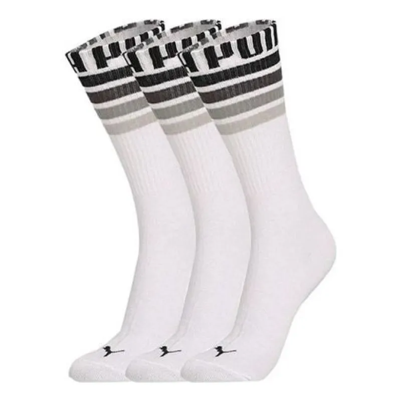 PUMA 3 Pack Seasonal Crew Socks 'White Black' 935100-01 sold by KicksCrew