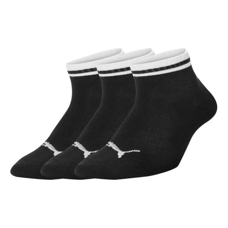 PUMA Heritage Sneaker Socks 3 Pack 'Black White' 907919-02 sold by KicksCrew