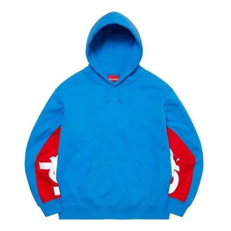Supreme Cropped Panels Hooded Sweatshirt 'Blue Red White' SUP-SS22-868 sold by KicksCrew