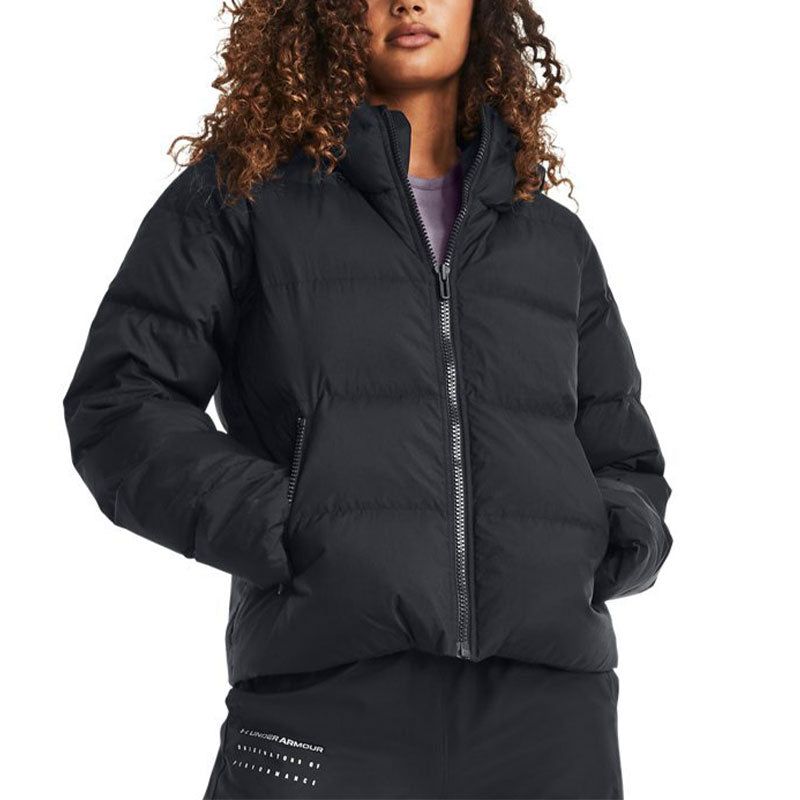 (WMNS) Under Armour ColdGear Infrared Down Hooded Jacket 'Black' 1378861-001 sold by KicksCrew product image thumbnail 3