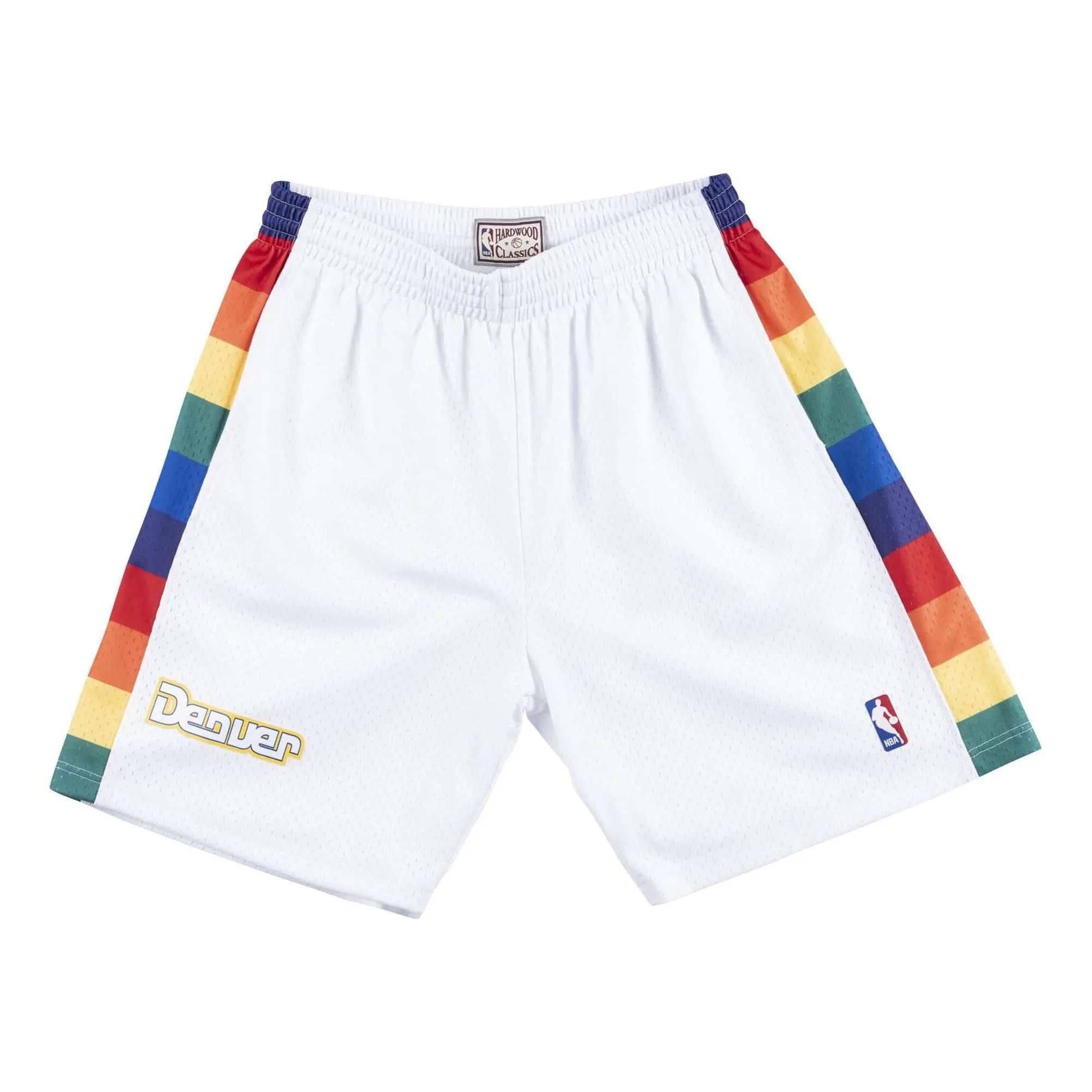 Mitchell & Ness NBA Swingman Shorts Denver Nuggets 1991-92 'White' SMSHCP18152-DNUWHIT91 sold by KicksCrew