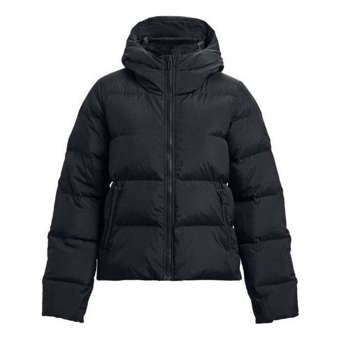 (WMNS) Under Armour ColdGear Infrared Down Hooded Jacket 'Black' 1378861-001 sold by KicksCrew