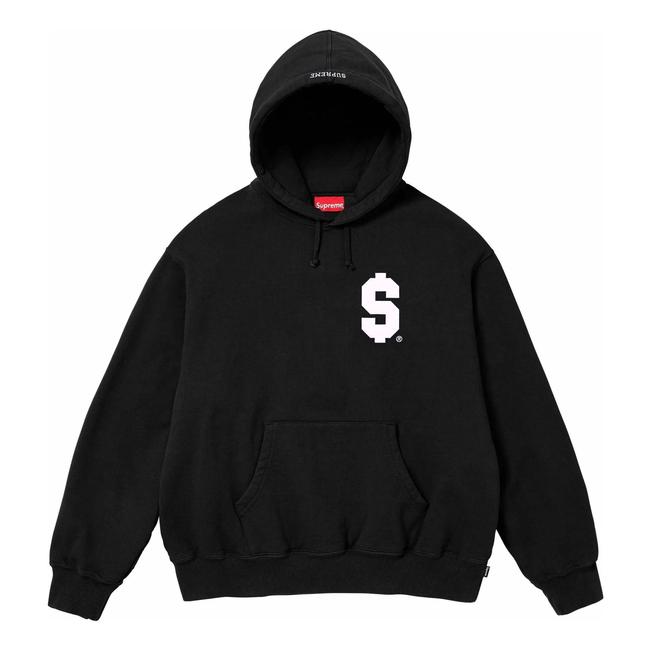 Supreme $ Hooded Sweatshirt 'Black White' SUP-SS24-077 sold by KicksCrew