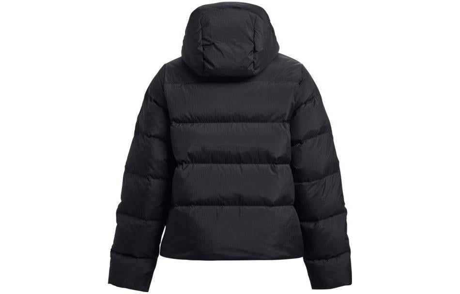 (WMNS) Under Armour ColdGear Infrared Down Hooded Jacket 'Black' 1378861-001 sold by KicksCrew product image thumbnail 2
