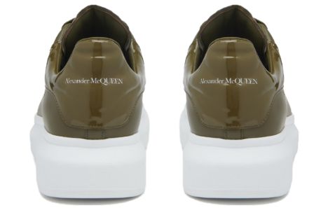 Alexander McQueen Oversized Leather Sneakers 'Olive Green' 777279WIE9C3211 sold by KicksCrew
