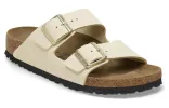 (WMNS) Birkenstock Arizona Nubuk Leather Sandals 'Ecru' 1026711 sold by KicksCrew