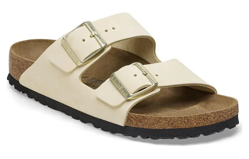 (WMNS) Birkenstock Arizona Nubuk Leather Sandals 'Ecru' 1026711 sold by KicksCrew product image thumbnail 2