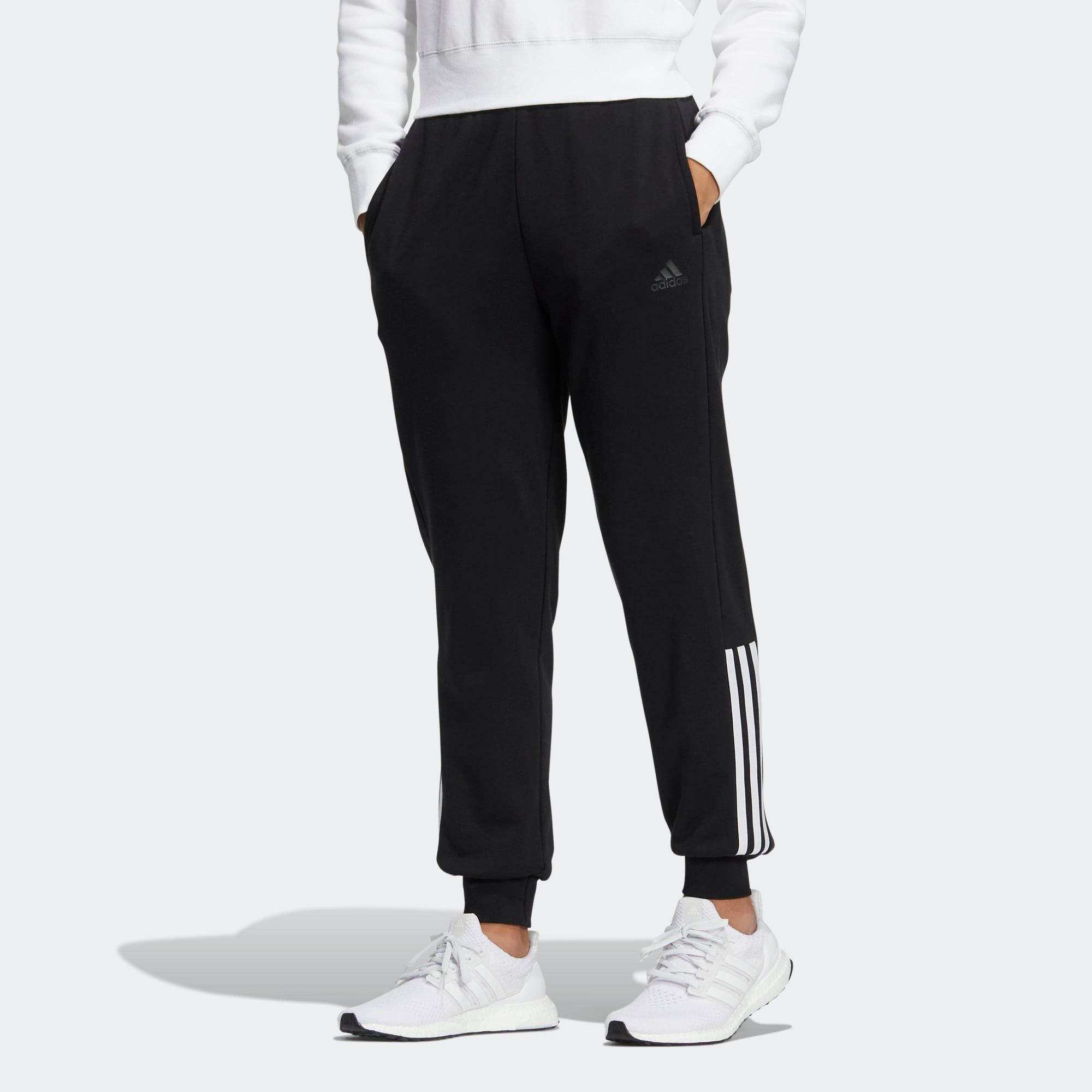 (WMNS) Adidas Track Pants 'Black White' HM7060 sold by KicksCrew product image thumbnail 2