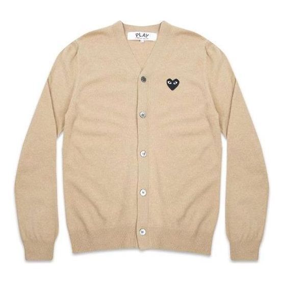 COMME des GARCONS PLAY Cardigan Black Emblem 'Beige' AZ-N024-051-3 sold by KicksCrew