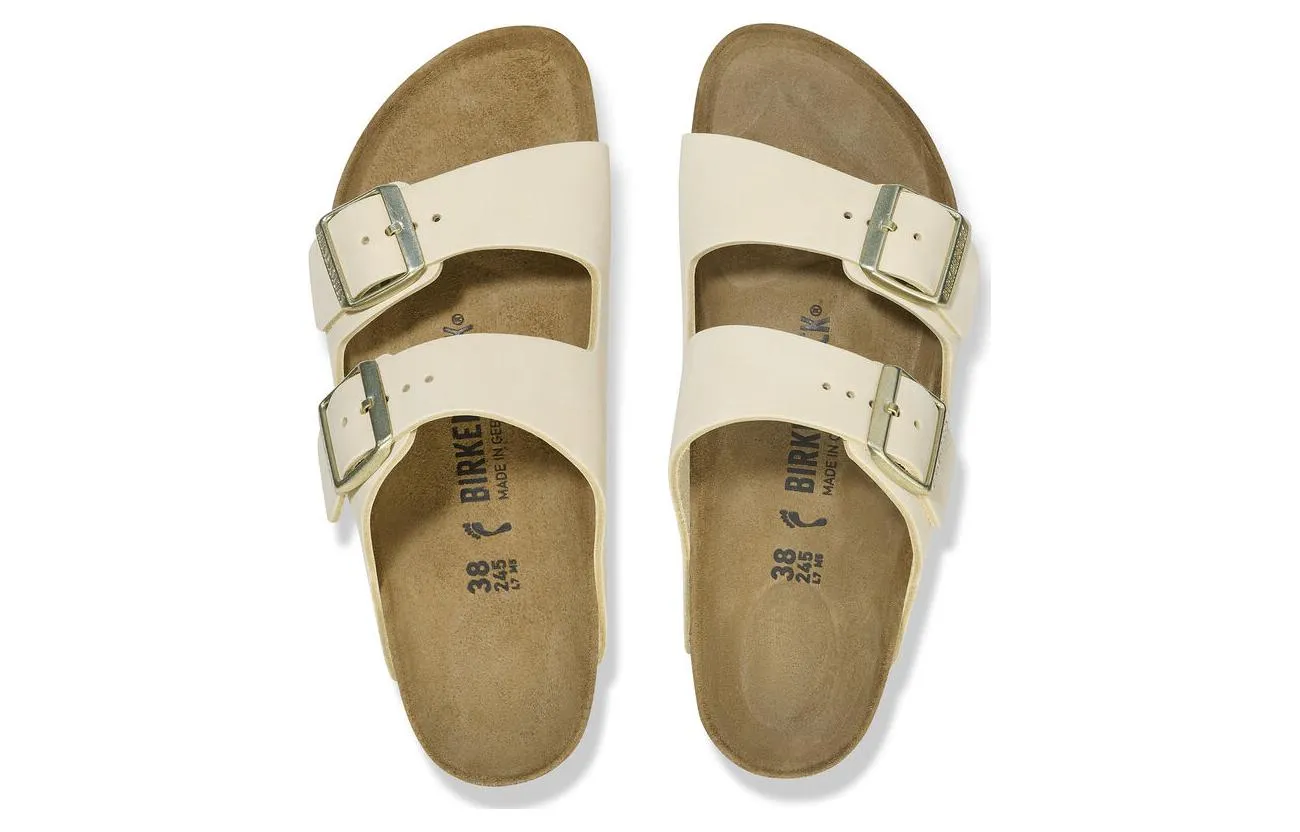 (WMNS) Birkenstock Arizona Nubuk Leather Sandals 'Ecru' 1026711 sold by KicksCrew product image thumbnail 4