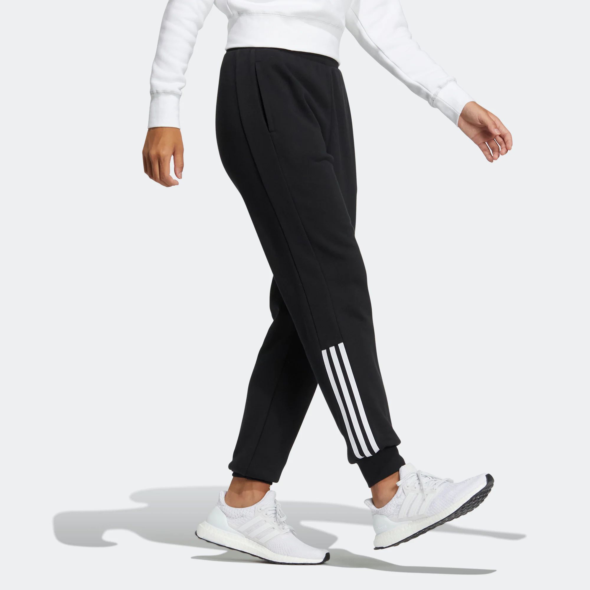 (WMNS) Adidas Track Pants 'Black White' HM7060 sold by KicksCrew product image thumbnail 4