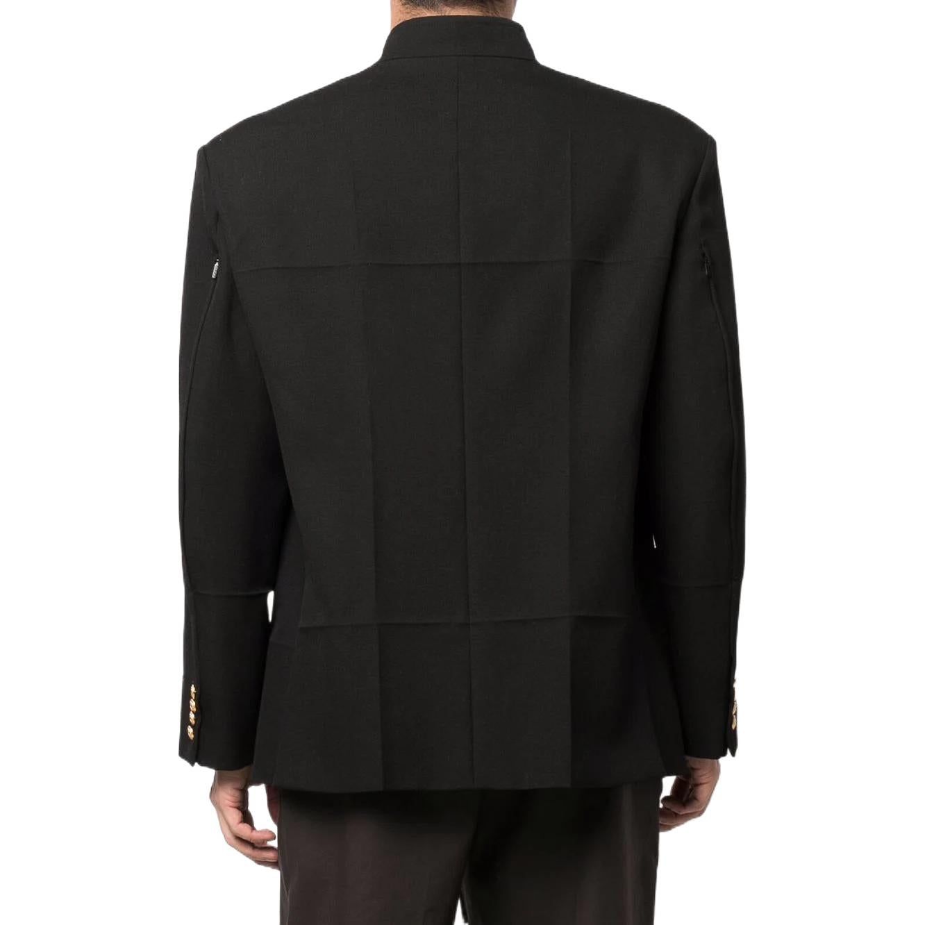 Gucci Woolen Single-Breasted Blazer 'Black' 683286-ZAHIE-1000 sold by KicksCrew product image thumbnail 4