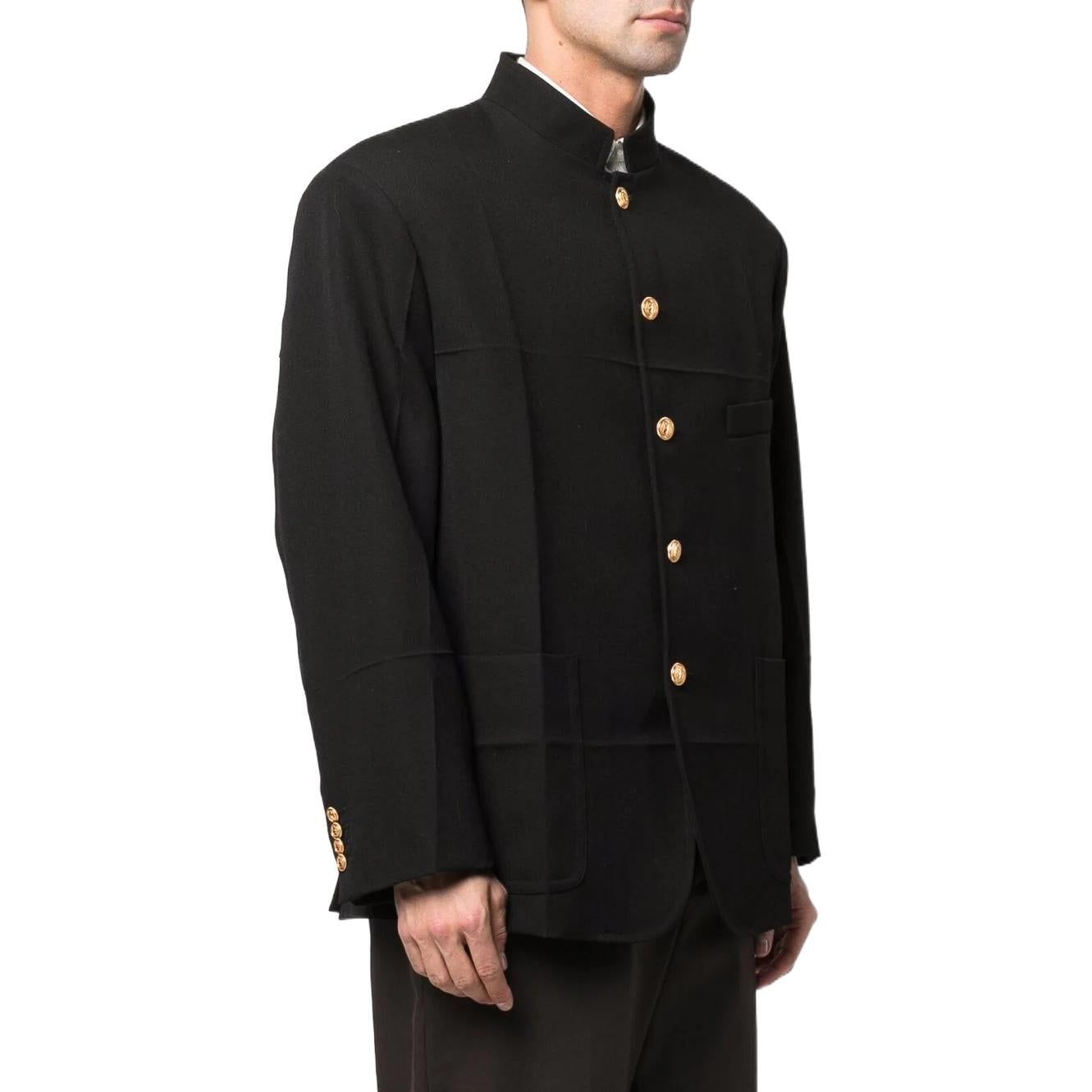 Gucci Woolen Single-Breasted Blazer 'Black' 683286-ZAHIE-1000 sold by KicksCrew product image thumbnail 3