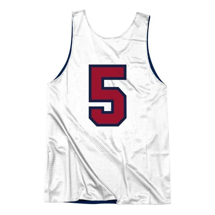 Mitchell & Ness x NBA Reversible Practice Team USA 1992 Jerseys 'David Robinson 5' ARPJGS18439-USANAVY92DRB sold by KicksCrew product image thumbnail 4