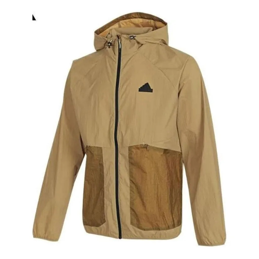 adidas Tech Lightweight Woven Jacket Asia Sizing 'Brown' JI8659 sold by KicksCrew