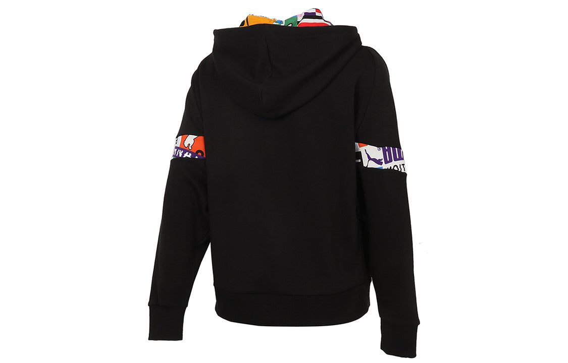 (WMNS) Puma International Hoodie 'Black White' 531351-01 sold by KicksCrew product image thumbnail 2