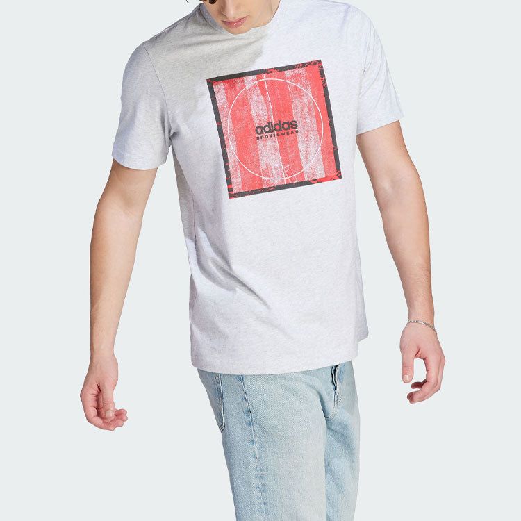 adidas Tiro Box Graphic T-Shirt 'Grey' II5878 sold by KicksCrew product image thumbnail 4