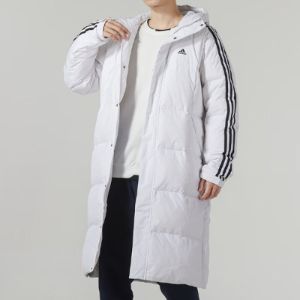 Adidas 3-Stripes Long Down Jackets 'White' IT8713 sold by KicksCrew